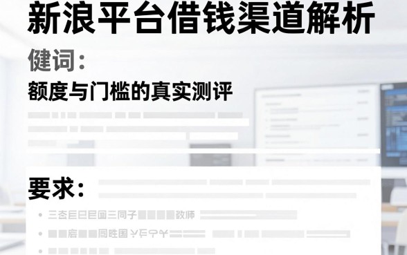 新浪平台借钱渠道解析：额度与门槛的真实测评