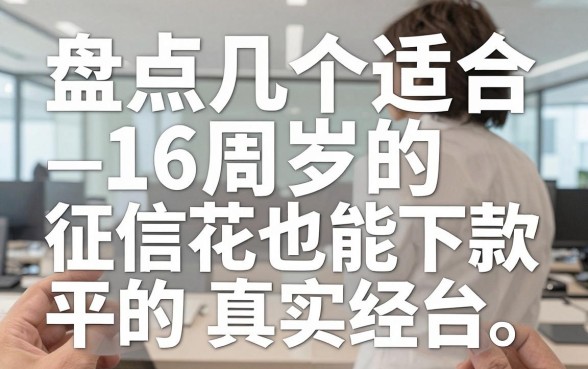 盘点几个适合16周岁的借钱平台，征信花也能下款的真实经验