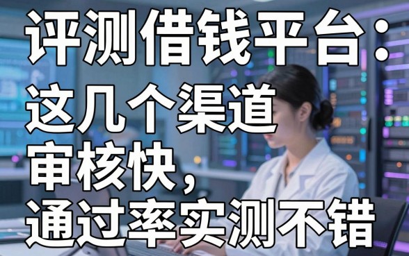 评测借钱平台：这几个渠道审核快，通过率实测不错