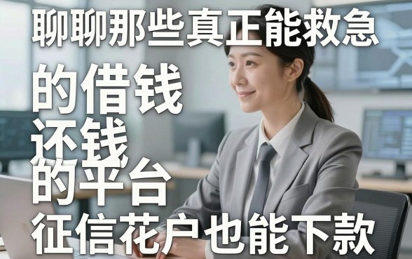 聊聊那些真正能救急的借钱还钱的平台，征信花户也能下款
