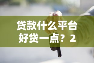 贷款什么平台好贷一点?2023年正规低息平台测评指南 贷款什么平台好贷一点?2023年正规低息平台测评指南
