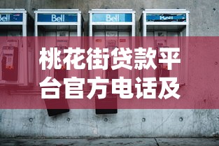 桃花街贷款平台官方电话及贷款服务全解析