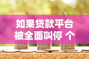 如果贷款平台被全面叫停 个人和金融机构将面临哪些影响？
