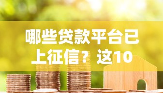 哪些贷款平台已上征信？这10家机构必查信用记录