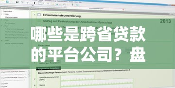 哪些是跨省贷款的平台公司？盘点全国可申请的10大正规机构