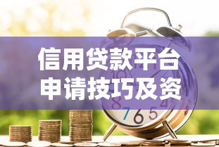 信用贷款平台申请技巧及资金获取指南
