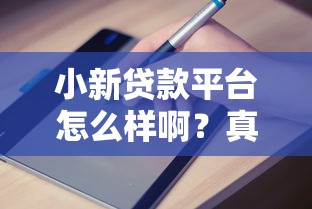 小新贷款平台怎么样啊？真实评测+申请避坑指南