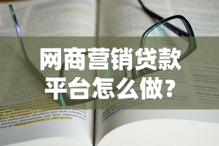 网商营销贷款平台怎么做？10步实战指南