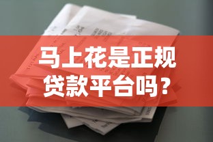 马上花是正规贷款平台吗？安全靠谱资质全解析