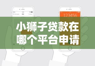 小狮子贷款在哪个平台申请？权威解析平台选择与注意事项