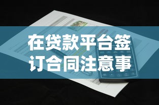 在贷款平台签订合同注意事项及常见问题解析