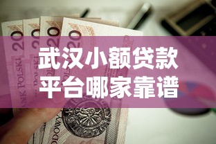 武汉小额贷款平台哪家靠谱？这10家正规机构值得选
