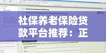 社保养老保险贷款平台推荐:正规机构申请条件及操作流程 社保养老保险贷款平台推荐:正规机构申请条件及操作流程
