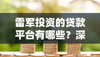 雷军投资的贷款平台有哪些？深度解析小米金融与随星借