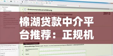 棉湖贷款中介平台推荐：正规机构及申请攻略