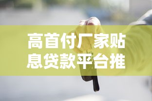高首付厂家贴息贷款平台推荐：如何轻松申请低息购车方案