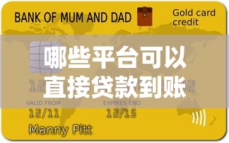 哪些平台可以直接贷款到账？10大正规渠道实测推荐