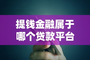 提钱金融属于哪个贷款平台？深度解析平台背景与产品特点