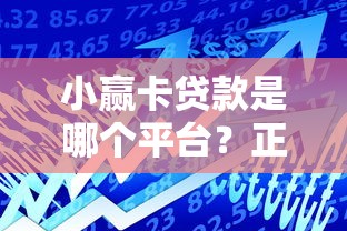 小赢卡贷款是哪个平台？正规借贷平台解析及使用指南