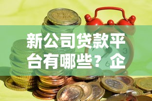 新公司贷款平台有哪些？企业贷款渠道全解析
