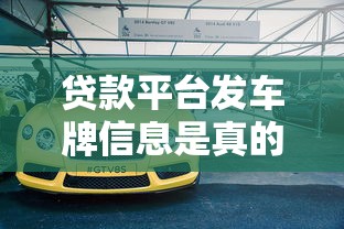 贷款平台发车牌信息是真的吗？警惕这些常见套路！