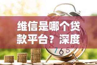 维信是哪个贷款平台？深度解析维信贷款产品及申请攻略