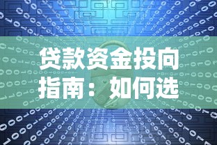 贷款资金投向指南：如何选择安全合规平台