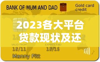 2023各大平台贷款现状及还款方式全解析