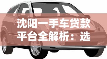 沈阳一手车贷款平台全解析：选对机构轻松购车