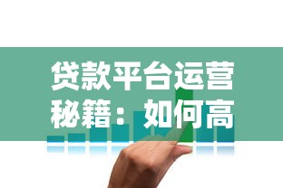 贷款平台运营秘籍：如何高效帮客户实现稳定收益
