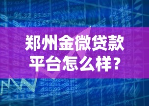 郑州金微贷款平台怎么样？真实体验与全面解析