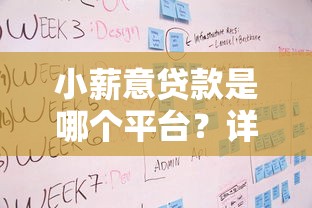 小薪意贷款是哪个平台?详解产品特点、申请流程及用户评价 小薪意贷款是哪个平台?详解产品特点、申请流程及用户评价