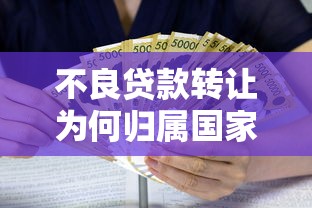 不良贷款转让为何归属国家平台？解析政策与市场影响