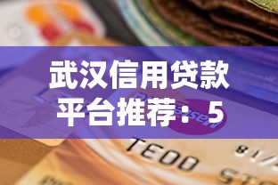武汉信用贷款平台推荐：5大靠谱选择及避坑指南