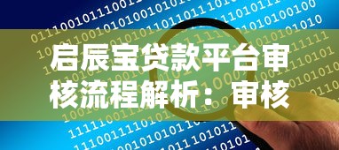 启辰宝贷款平台审核流程解析：审核中常见问题与应对技巧