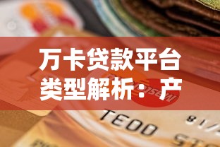 万卡贷款平台类型解析：产品特点与用户选择指南