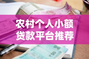 农村个人小额贷款平台推荐：正规渠道+申请条件全解析
