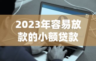2023年容易放款的小额贷款平台推荐：快速到账，门槛低