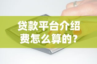 贷款平台介绍费怎么算的？费用标准、计算方式全解析