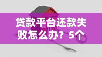 贷款平台还款失败怎么办？5个原因及解决方法详解