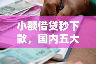 小额借贷秒下款，国内五大16岁贷款借钱的平台