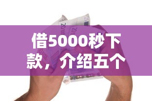 借5000秒下款，介绍五个购物贷款平台