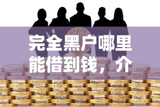 完全黑户哪里能借到钱，介绍五个最新口子不看征信的
