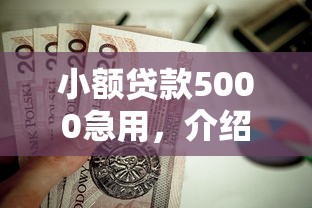 小额贷款5000急用，介绍五个不看综合评分的贷款平台