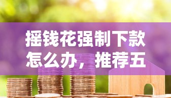 摇钱花强制下款怎么办，推荐五个加盟贷款平台做代理