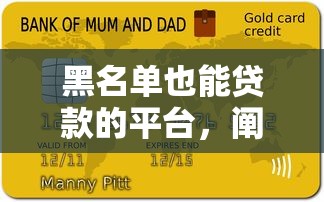 黑名单也能贷款的平台，阐述5家无视逾期高负债秒过口子