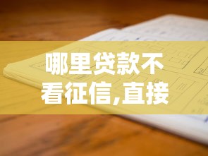 哪里贷款不看征信,直接秒过，国内五大和摇钱花一样的平台