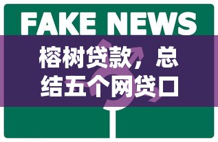 榕树贷款，总结五个网贷口子