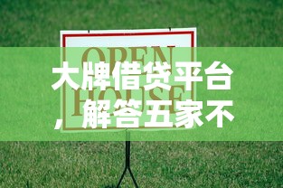 大牌借贷平台，解答五家不用人脸识别的贷款平台