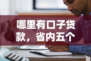 哪里有口子贷款，省内五个贷款小平台